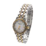 Raymond Weil Tango bi-colour diamond set lady's bracelet watch, ref. 5860, mother of pearl dial with