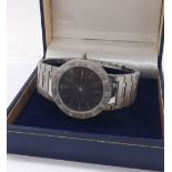 Bulgari mid-size stainless steel bracelet watch, ref. BB 33 SS, quartz, serial no. L190832, 33mm -
