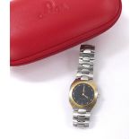 Omega Seamaster Polaris stainless steel and gold gentleman's bracelet watch, multi-function