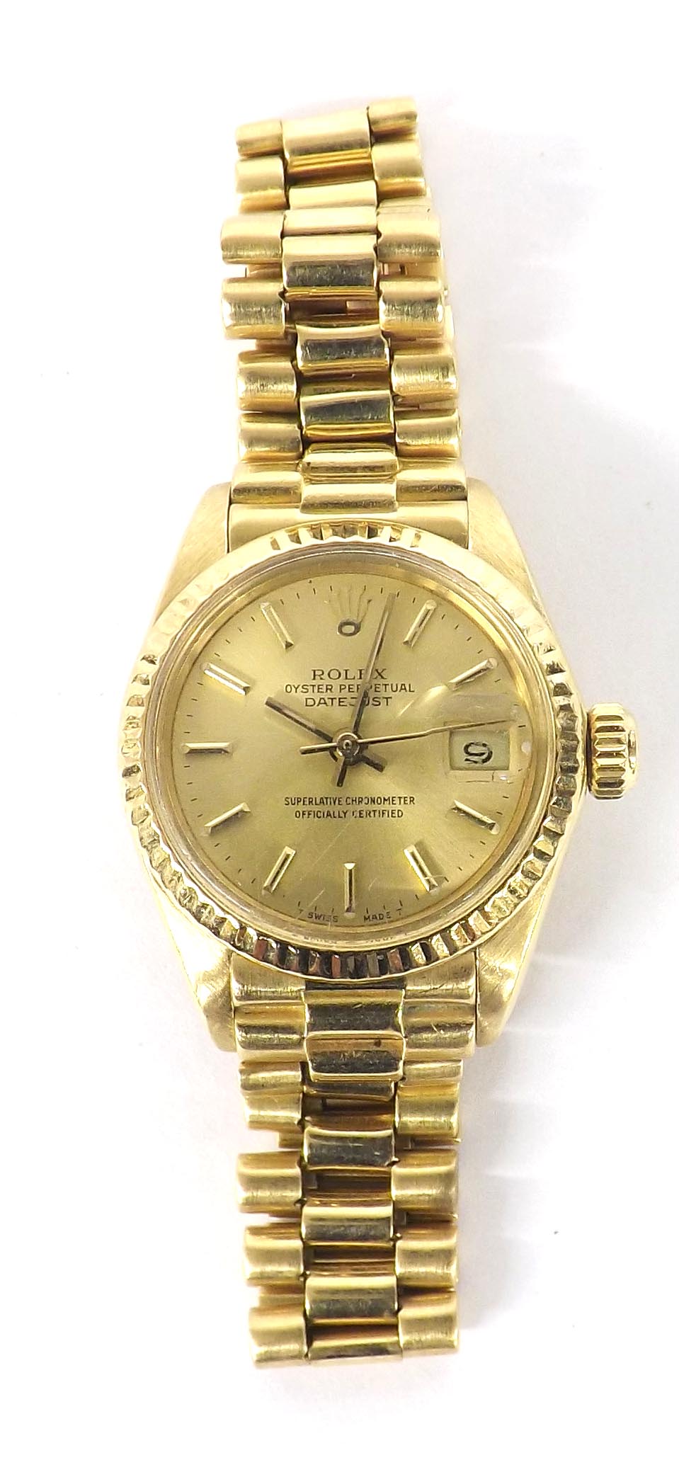 Rolex Oyster Perpetual Datejust Superlative chronometer 18ct lady's bracelet watch, ref. 6917, circa