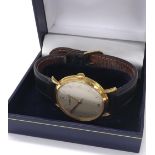 International Watch Co. (IWC) 18ct gentleman's wristwatch, circa 1950s, silvered dial with Arabic