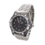 Tag Heuer 2000 Series automatic stainless steel gentleman's bracelet watch, ref. 669.206, grey dial,