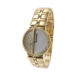Raymond Weil Traviata gold plated stone set dress bracelet watch, ref. 3725-1, 32mm (UCGAU1) -