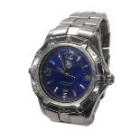 Tag Heuer 2000 Exclusive stainless steel gentleman's bracelet watch, ref. WN1112, blue dial, Tag