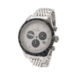 Dreyfuss & Co chronograph stainless steel gentleman's bracelet watch, series 1953, limited edition