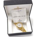 Raymond Weil Amadeus 200 automatic gold plated gentleman's bracelet watch, ref. 7705, white dial,