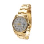 Rolex Oyster Perpetual Date 18ct gentleman's bracelet watch, ref. 15038, circa 1986, serial no.