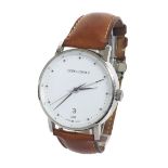 Georg Jensen Coppel GMT stainless steel gentleman's wristwatch, ref. 519, no. 001296, original