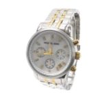 Michael Kors Ritz bicolour chronograph lady's bracelet watch, ref. MK5057, mother of pearl,