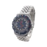 Tag Heuer Formula 1 mid-size stainless steel bracelet watch, ref. WA1210, blue dial with silver