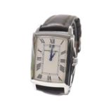 Raymond Weil Tradition stainless steel gentleman's wristwatch, ref. 5596, quartz, leather strap,