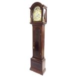 Mahogany eight day longcase clock, the 12" brass arched dial signed Samuel Whitchurch, Kings Wood on