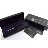 S.T Dupont, Paris 'Fidelio' ballpoint pen, boxed with manual, guarantee card and lead cartridge