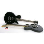 Two Dean EVO electric guitars, made in China, each with black finish, both in working order, both