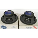 Pair of 10" Eminence Ragin' Cagun Patriot speakers, boxed