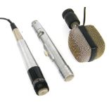 Shure model 535 Omni-directional dynamic microphone, ser. no. 6335; together with a Shure PE54D