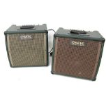 Two Crate acoustic CA30D guitar amplifiers, one at fault (2)