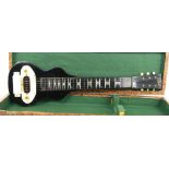 Gibson BR6 lap guitar, made in USA, circa 1946; Finish: black with lacquer checking and many