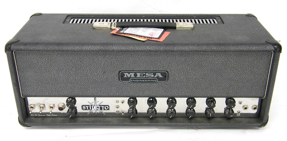 Mesa Boogie Stiletto Trident guitar amplifier head, dust cover
