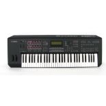 Yamaha Mox 6 music production synthesiser keyboard, with owners manual and stand (missing power