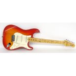 1982 Fender Dan Smith Stratocaster electric guitar, made in USA, ser. no. E2xxxx6; Finish: Sienna