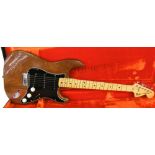 1976 Fender Stratocaster Hardtail electric guitar, made in USA, ser. no. 76xxx35; Finish: mocha with