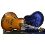 1958 Hofner Committee archtop guitar, made in Germany, ser. no. 2xx9; Finish: brunette with minor