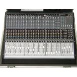 Mackie Onyx 24.4 analogue mixing desk, within a good quality flight case