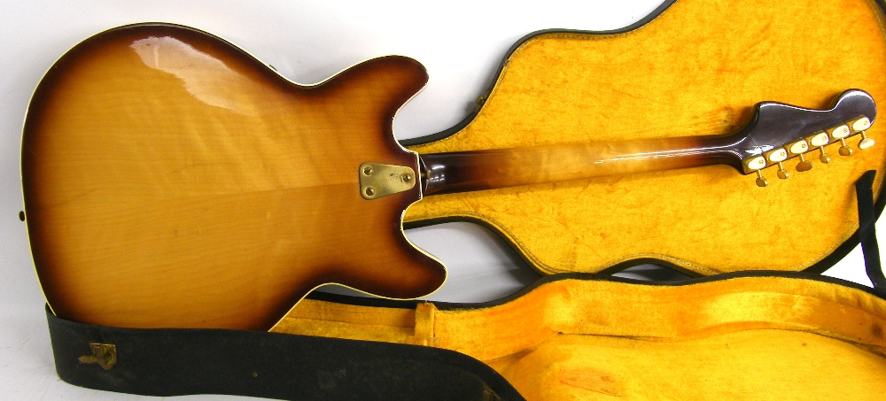 Hagstrom Viking II hollow body electric guitar, made in Sweden, circa 1967; Finish: tobacco - Image 2 of 2