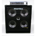 Hartke HA2500 bass amplifier head; together with a Hartke XL Series 4.5XL speaker cabinet (2)