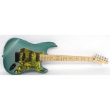 Custom built Strat type electric guitar, comprising a Strat style body and Fender licensed Mighty