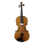 German Stradivari copy violin circa 1910, 14 5/16", 36.40cm