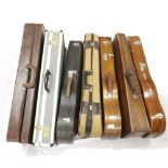Seven various violin cases (7)