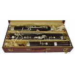 French bassoon by and stamped Buffet Crampon á Paris, case