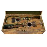 Two interesting 18th century Italian mandolins within a bespoke period case; Fine Neapolitan