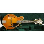 George Washburn M-6S mandolin, ser. no. 3733, burnt orange finish, fitted hard case