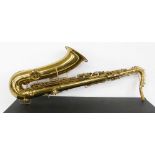 1930s Conn 'New Wonder Transitional' gold lacquered tenor saxophone, made in USA, ser. no. M21165,