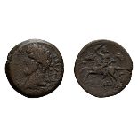 Lot of four bronze coins of Lucius Verus and Commodus, three of them ex Dattari. (1) Lucius Verus,