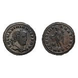 Galerius as Augustus. 305-311 AD. Follis, 6.17g (6h). Cyzicus, 308-9 AD. Obv: GAL MAXIMIANVS P F AVG