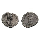 Plotina, Wife of Trajan. Denarius, 3.20g (7h). Rome, 112-4 AD. Obv: PLOTINA AVG IMP TRAIANI Bust