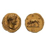 Hadrian. 117-138 AD. Aureus, 7.31g (6h). Rome, c. 125-8 AD. Obv: HADRIANVS - AVGVSTVS Bust