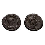 Hostilian as Caesar. 250-251 AD. Billon Tetradrachm, 12.56g (10h). Egypt, Alexandria, Year 2=250/1