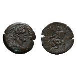 Lot of two bronze coins of Antoninus Pius, one ex Dattari. (1) AE 32-33, Year 18 = 154/5 AD, 21.00g.