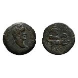 Antoninus Pius. 138-161 AD. AE 33, 21.32gg (12h). Year 8 = 144/5 AD. Head of emperor laureate