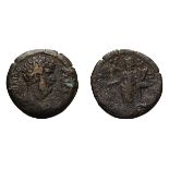 Lot of three bronze coins of Aelius Caesar and Faustina II, including one ex Dattari. (1) Aelius