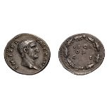 Galba. 68-69 AD. Denarius, 3.30g (6h). Rome. Obv: IMP SER - GALBA AVG Head bare right. Rx: SPQR / OB