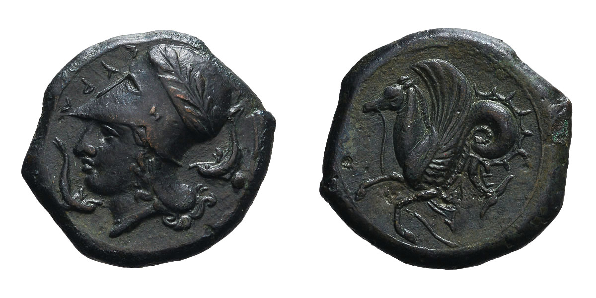 Sicily. Syracuse, Dionysios I.. 405-367 BC. Litra, 6.78g (2h). Sicily, Syracuse, c. 400-390 BC. Obv: