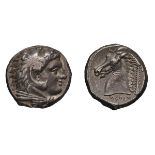 Sicily. Siculo-Punic. c. 300-290 BC. Tetradrachm, 16.66g (10h). Obv: Head of Herakles-Melqarth