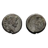 Lot of three billon tetradrachms and one bronze coin of Hadrian, two of them ex Dattari. (1)