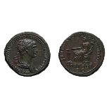 Trajan. 98-117 AD. Dupondius, 13.33g (6h). Rome. Obv: IMP CAES NER TRAIANO OPTIMO AVG GER DAC P M TR